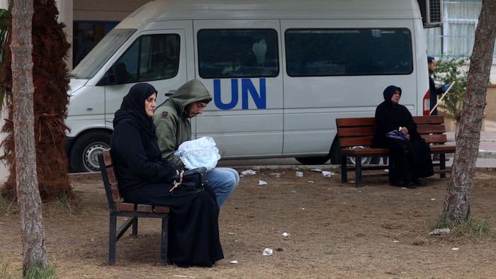 Nach Rafah geflüchtete Palästinenser