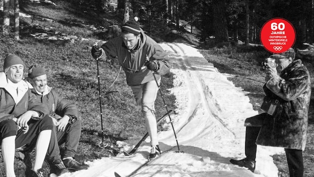 Auf schmalen Schneebändern durch die Wälder fanden die Olympia-Langlaufbewerbe statt. (Bild: Votava)