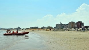 Am Strand von Rimini kam es zu dem Unglück.