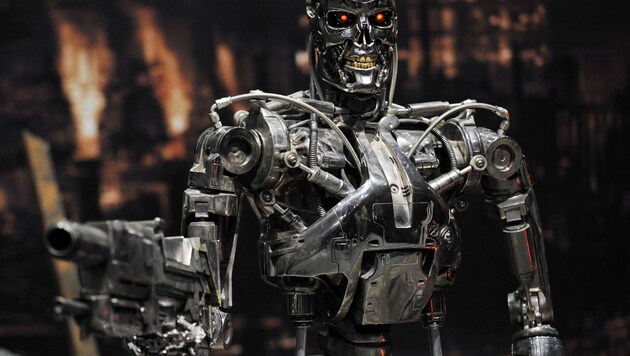 Der „Terminator“ steht als Sinnbild für eine außer Kontrolle geratene KI.