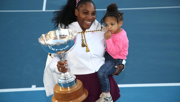 Serena Williams mit Tocher Alexis Olympia (Bild: Phil Walter)