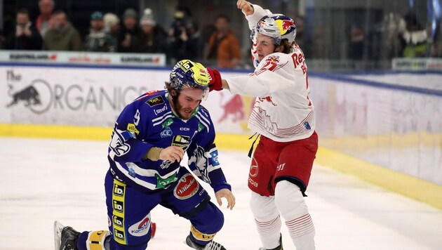 Bourke (re.) war nach Rauchenwald-Foul an Baltram zur Stelle (Bild: Tröster Andreas)