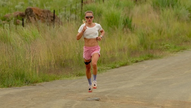 Julia Mayer beim Training in Südafrika (Bild: facebook/Julia Mayer)