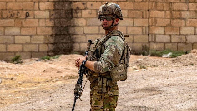 US-Soldat im Nahen Osten (Bild: DELIL SOULEIMAN / AFP / picturedesk.com )