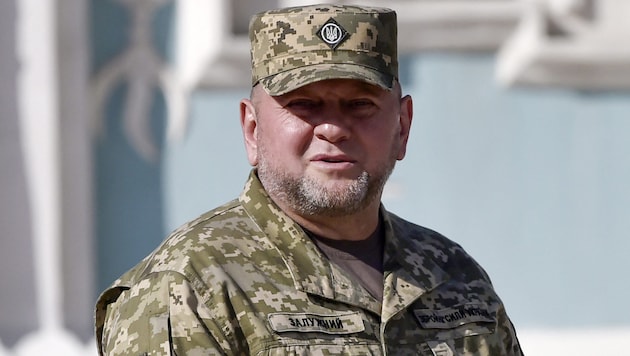 Spätestens seit dem Scheitern der ukrainischen Gegenoffensive kommen Walerij Saluschny (Bild) und Wolodymyr Selenskyj nicht mehr gut miteinander aus. (Bild: AFP)