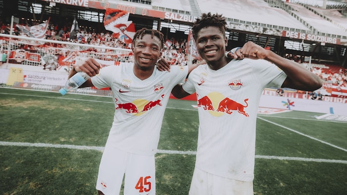 Konate ist Salzburgs bester Torschütze, Nene (li.) traf in der Liga zweimal.
