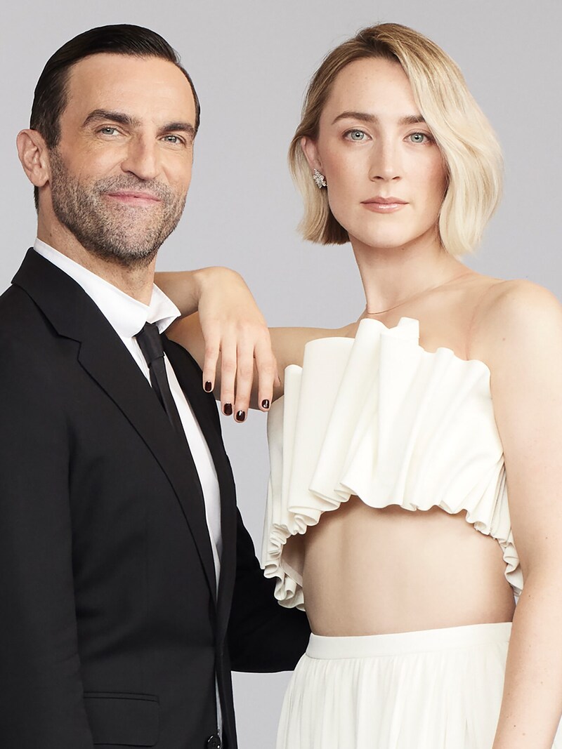 Nicolas Ghesquière und  Saoirse Ronan (Bild: Louis Vuitton)