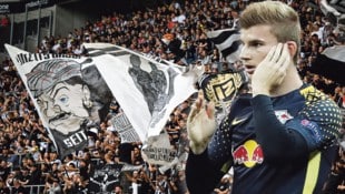 Der LASK versucht Weltrekord mit Fans, Timo Werner (re.) mit Ohren-Schmerzen. (Bild: Harald Dostal, GEPA/Sven Sonntag, Krone KREATIV)