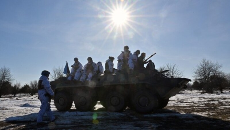 Soldatentraining in der Nähe der ukrainischen Großstadt Schytomyr (Bild: AFP)