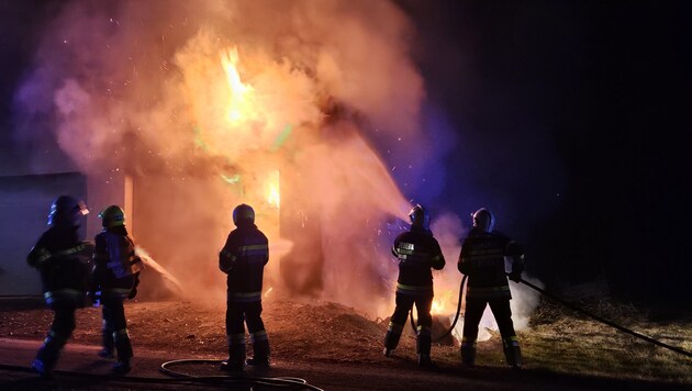Der verheerende Brand (Bild: Presseteam BFVRA / Konrad)