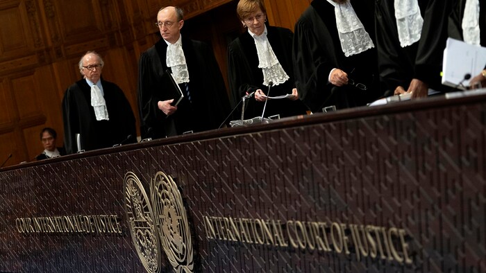 Richtersenat am Internationalen Gerichtshof in Den Haag