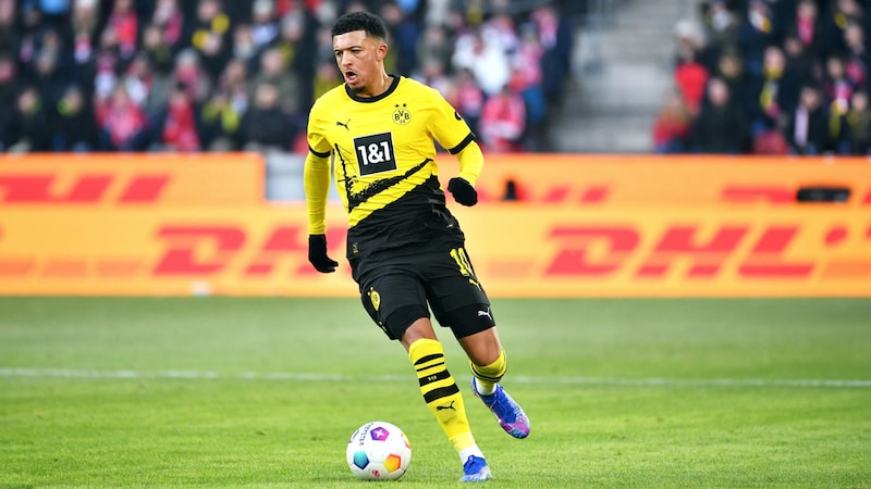 Im vergangenen Halbjahr wusste Jadon Sancho in Dortmund zu überzeugen. (Bild: APA/AFP/UWE KRAFT, Photoshop)