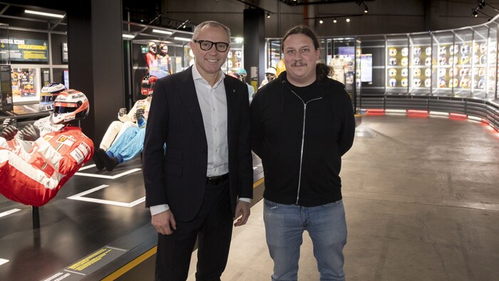 Formel-1-Chef Stefano Domenicali mit „Krone“-Redakteur Robert Fröwein.
