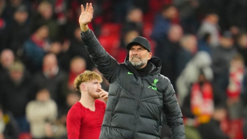 Jürgen Klopp winkt bald zum Abschied. (Bild: AP Photo/Jon Super)