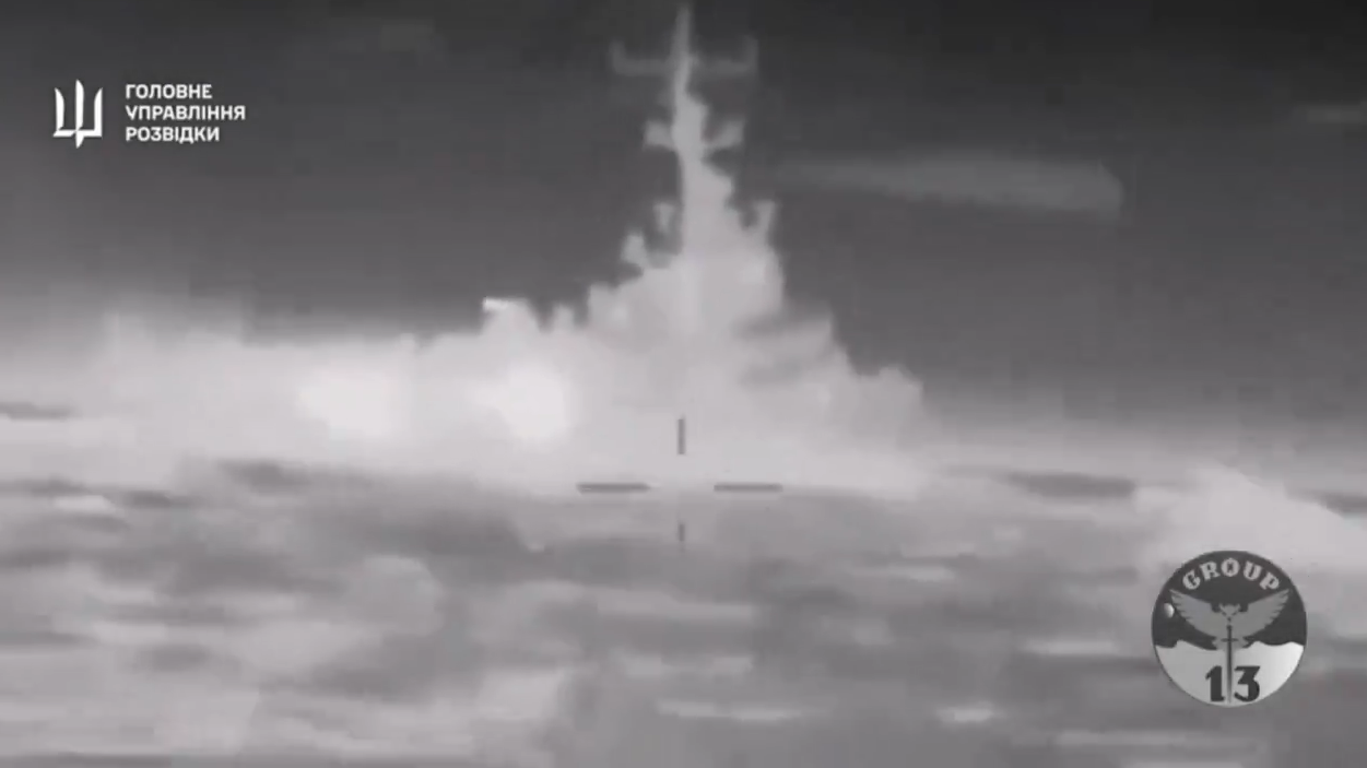 Das Verteidigungsministerium der Ukraine veröffentlichte dieses Video zu dem Angriff im Schwarzen Meer. (Bild: Ukraine Defence Forces)
