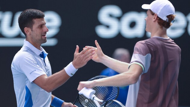 „Djokovic hatte Fieber, als er gegen Sinner verlor“ (Bild: APA/AFP/Martin KEEP)