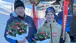 German Bauregger mit dem Radstädter Ski-Talent Florian Neumayer. (Bild: SC Radstadt)