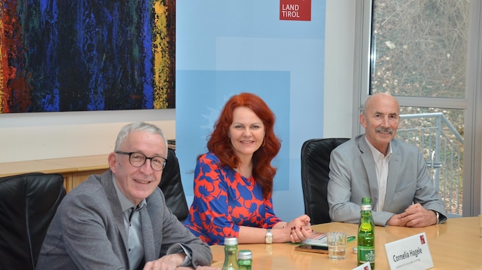 Die Pflegeseilschaft Herbert Mayer, Cornelia Hagele und Bernhard Guggenbichler (v.l.).