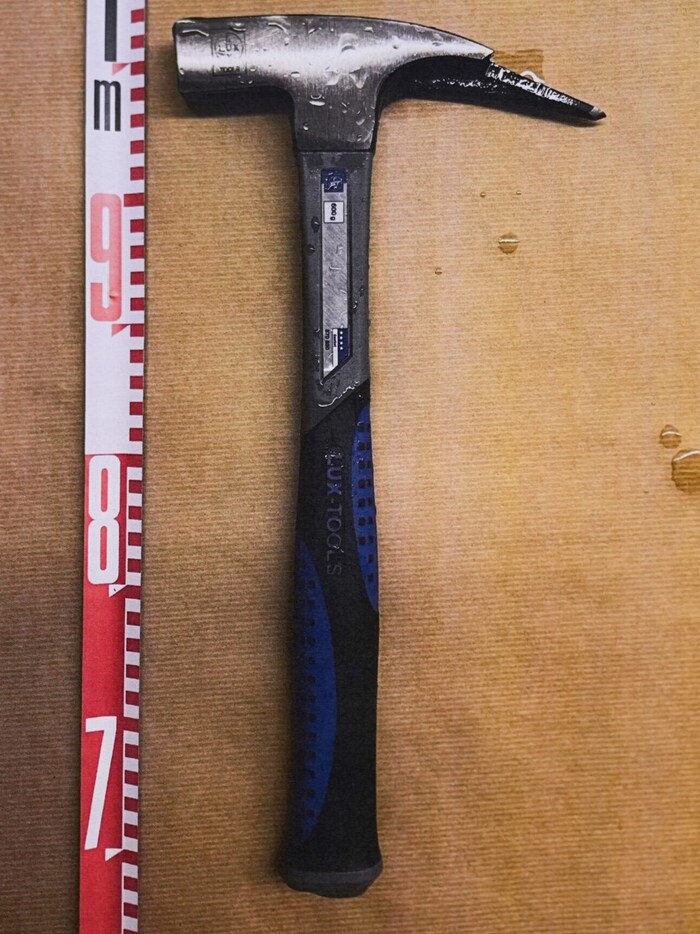 The hammer was confiscated.
