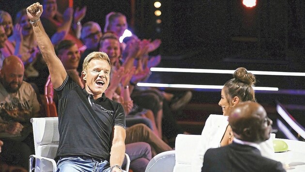 70 Jahre Grund zum Jubeln: RTL-Juror Dieter Bohlen. (Bild: Foto: RTL / Stefan Gregorowius)