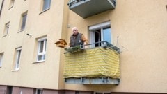 Rost am Balkon wie bei Norbert Karl ist nur ein Problem, mit dem Gswb-Mieter zu tun haben (Bild: Markus Tschepp)