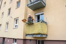 Rost am Balkon wie bei Norbert Karl ist nur ein Problem, mit dem Gswb-Mieter zu tun haben (Bild: Markus Tschepp)