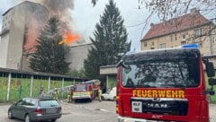 Im Jahr 2023 rückte die Grazer Berufsfeuerwehr zu 6207 Einsätzen aus (hier der Brand der ...