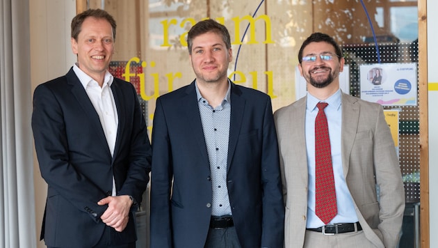 Das neue Team: Stephan Aier, Bernhard Bermeitinger und Bruno Rodrigues (Bild: FOTO_SERRA)