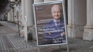 Wahlplakate säumen derzeit die Straßen in der Landeshauptstadt. (Bild: Tröster Andreas)