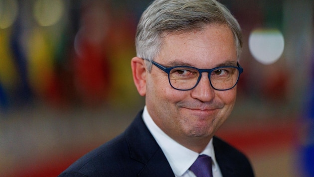 Ministr financí Magnus Brunner (ÖVP) (Bild: OLIVIER MATTHYS)