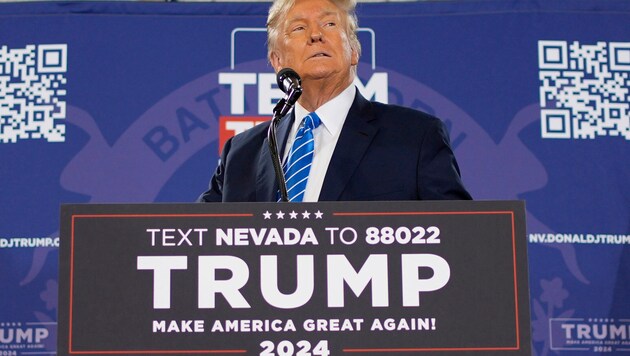 Donald Trump 27. ledna v Las Vegas (Bild: AP Photo/John Locher, File)
