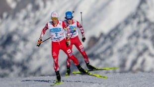 Johannes Lamparter (vorne) und Stefan Rettenegger. (Bild: APA/GEORG HOCHMUTH)