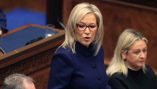 Michelle O'Neill (pictured) is the first Catholic to head the Northern Irish government. (Bild: Associated Press)