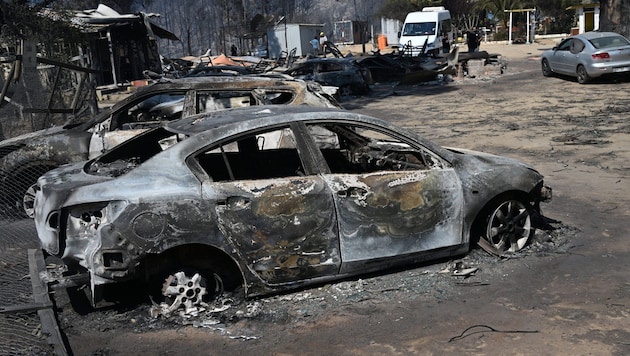 In Chile sind bei verheerenden Waldbränden sind mindestens 19 Menschen ums Leben gekommen. (Bild: APA/AFP/Rodrigo Arangua)