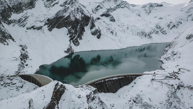 Bald ganz ohne Wasser: Die großen Stauseen in Kaprun (Bild: EXPA/ JFK)