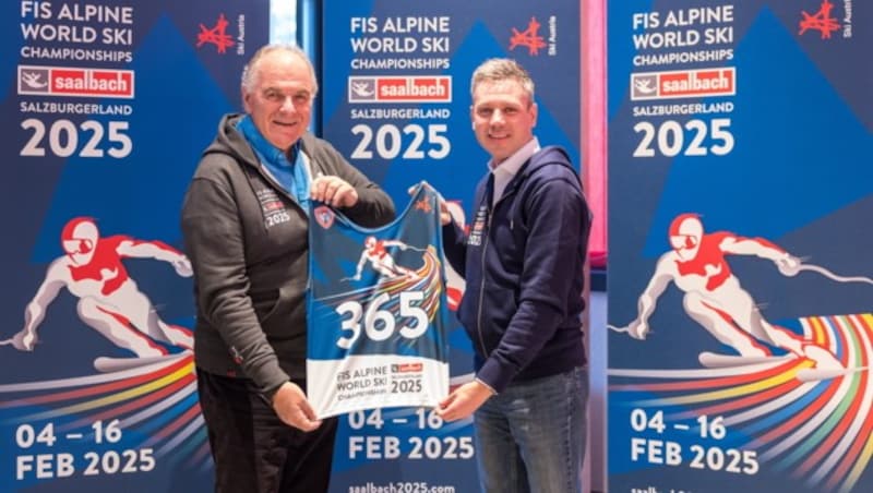 World Championships Sports Director Bartl Gensbichler (left) and World Championships Project Coordinator Florian Phleps. (Bild: APA/EXPA/JOHANN GRODER)