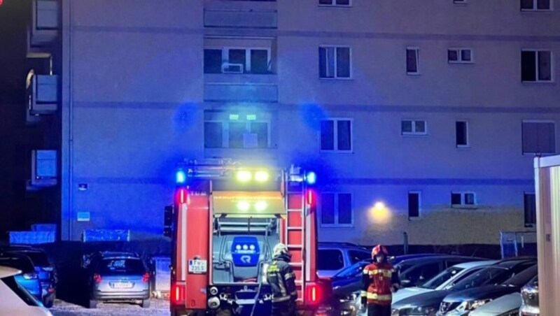 Der Brand in der Triebenbachstraße war rasch unter Kontrolle (Bild: Markus Tschepp)