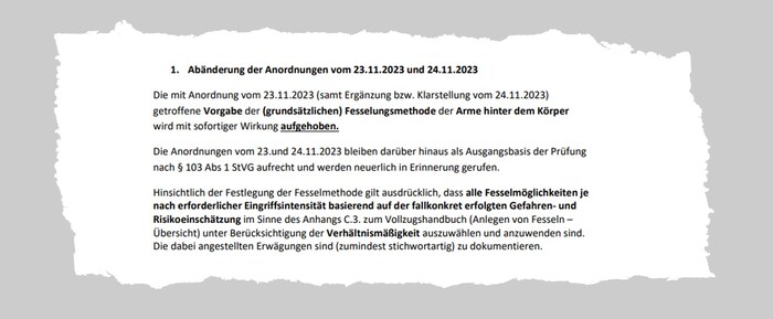 Kritika FPÖ se týká právě této změny příkazu.
