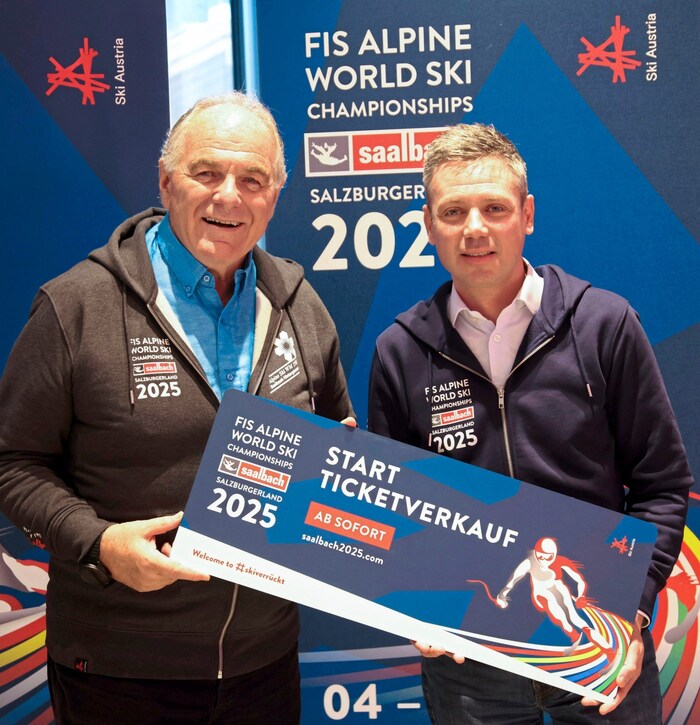 Saalbachs WM-Bosse Bartl Gensbichler (links) und Florian Phleps.