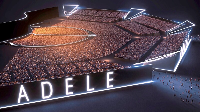 Star designer Florian Wieder has planned the Adele Arena for 80,000 visitors in Munich. (Bild: Created by Florian Wieder)