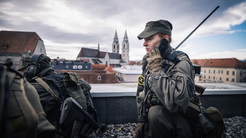 Auch in Wiener Neustadt wird geübt, allerdings von heimischen Truppen. (Bild: Bundesheer/Daniel Trippolt)