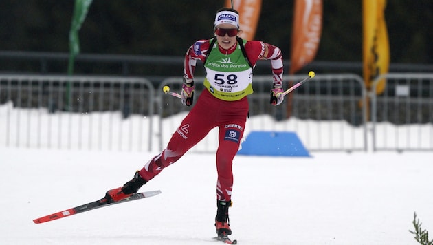 Seriensiegerin Anna Andexer (Bild: IBU/Koksarovs)