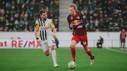 Kjaergaard (re.) machte ein starkes Spiel. (Bild: Andreas Schaad - FC Red Bull Salzburg)