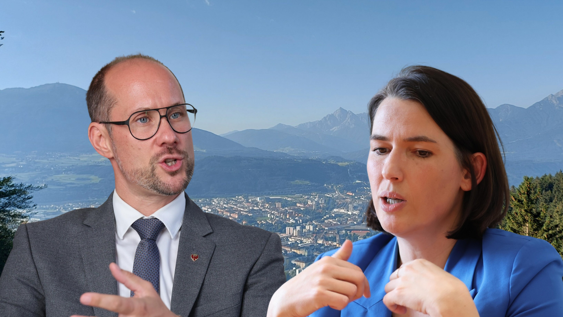 Es kann nur eine(n) geben an der Spitze des Tiroler Wirtschaftsbundes. LR Mario Gerber und WK-Präsidentin Barbara Thaler treten gegeneinander an, es wird ein knappes Rennen! (Bild: Christof Birbaumer)