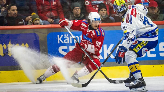 KAC-Stürmer Matt Fraser gelang mit dem Tor zum 2:1 der Siegestreffer.