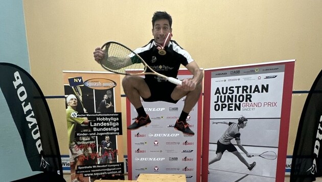 Aqeel Rehman bleibt in Österreich die Nummer eins im Squash. (Bild: Aqeel Rehman)
