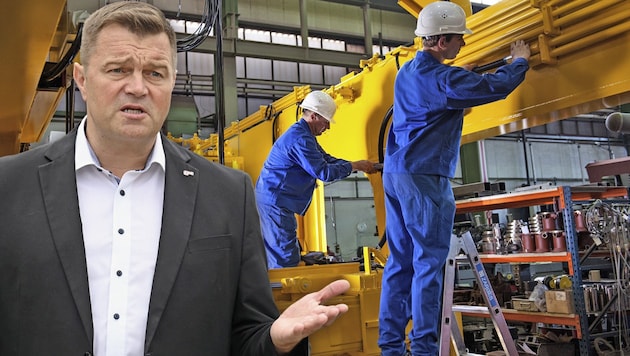 Wolfgang Gerstmayer, Chef der Gewerkschaft GPA, ist durch das Vorgehen bei Plasser & Theurer alarmiert. (Bild: Markus Wenzel, Plasser & Theurer, Krone KREATIV)