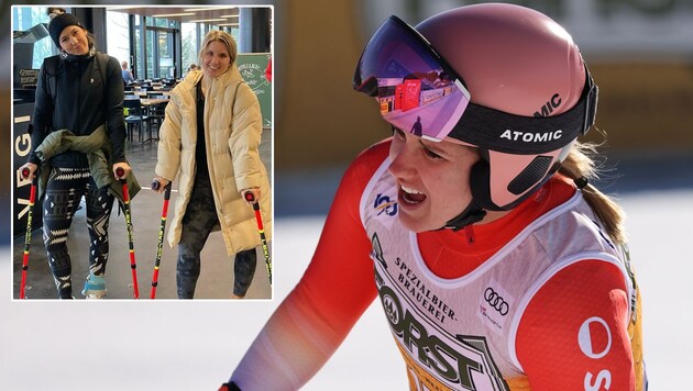 Die Speed-Spezialistin Joana Hählen erhielt nach ihrem Sturz eine verrückte Diagnose. (Bild: GEPA pictures, instagram.com/joanahaehlen)