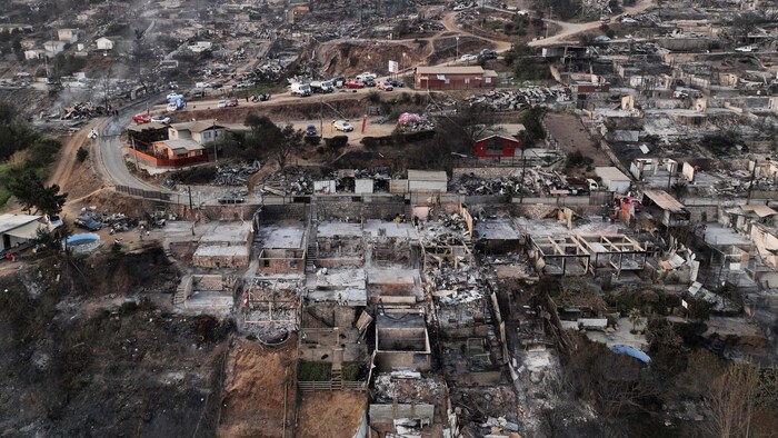 Die verheerenden Waldbrände in Chile legten ganze Landstriche in Schutt und Asche.