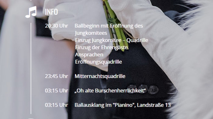 Officially: the ball ended at the Pianino in Linz, which belongs to a local SPÖ councillor in ...